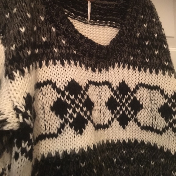 Free People Cropped Fairisle Sweater - Picture 5 of 8
